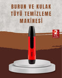 Raks Leo Burun Kulak Tüy Alma Makinesi 45 Dk Şarj Süreli Kırmızı - 1