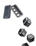 Yeniden Kullanılabilir Çelik Buz Taşı Seti İçecek Soğutucu Küpler Kutulu - 2