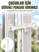 Cam Pencere Açılma Kontrol Kilidi Kolay Montaj 3’lü Yeni Nesil - 1
