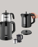 0,9 L Cam Demlik Ve 1,7 L Su Haznesi İle Çay Keyfi Yeni Nesil - 2