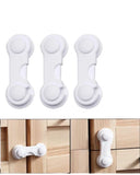 4 Adet Dolap Ve Çekmece Emniyet Kilidi Çift Taraflı Bantlı Güvenli Tasarım Yeni Nesil - 3