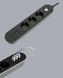Hızlı Şarj Özellikli 3 Usb Girişli Üçlü Priz - 4