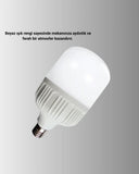 Uzun Ömürlü Şarjlı Led Ampul 30 Watt Güçlü Aydınlatma - 4