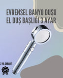 Paslanmaz Çelik Çok Fonksiyonlu El Duş Başlığı – 3 Modlu Püskürtme Seçeneği - 1