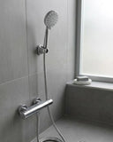 Krem Duş Başlığı Seti 4 Kademeli El Duşu Spiral Hortumlu Banyo Seti - 1
