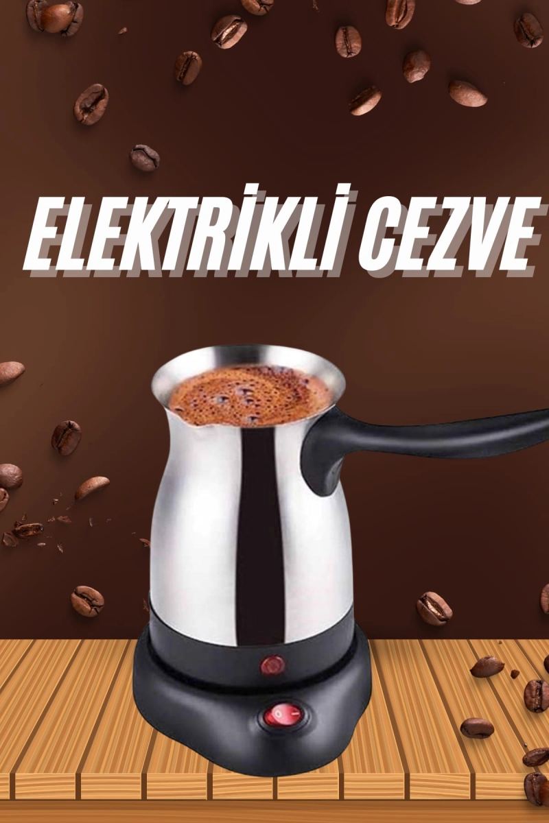 Elektrikli Türk Kahvesi Makinesi Elektrikli Cevze Telveli