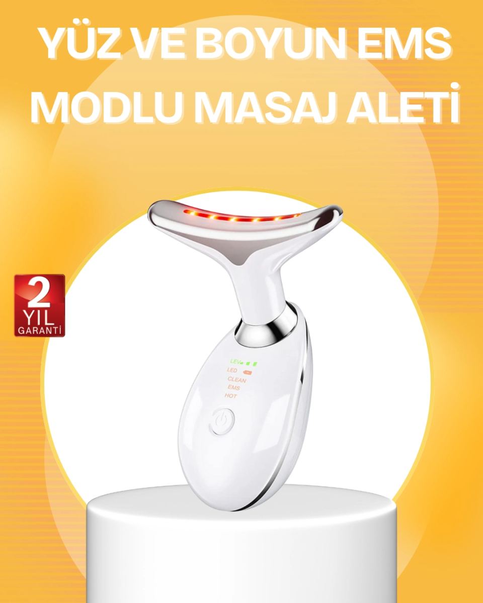 7 Renk Led Işık Terapili Cilt Bakım Cihazı Usb Şarjlı