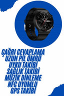 Akıllı Saat Yeni Nesil Üç Kordonlu Nabız Ölçer Çağrı Cevaplama Yeni Nesil - 2