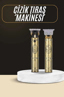 Tıraş Makinesi Şarjlı Çizik Tıraş Paslanmaz Çelik Bıçaklı 4 Taraklı - 1