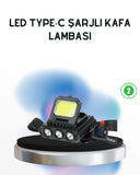 Şarjlı Led Kafa Lambası 800 Lumen Cob Xpe Ayarlanabilir Başlıklı - 1