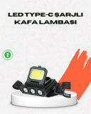 Usb Şarjlı Kafa Feneri 800 Lumen Ayarlanabilir Cob Ve Xpe Led - 1