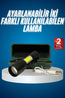 Led Lamba El Feneri Küçük Taşınabilir Usb Şarjlı Acil Durum Lambası - 1