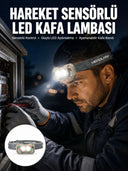 Şarjlı Wave Sensörlü Led Kafa Feneri Outdoor Kullanım Yeni Nesil - 1