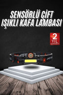 Kafa Lambası Çalışma Işığı Süper Parlak Mıknatıslı Lityum Lion Pilli - 1