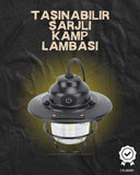 Kamp Ve Bahçe İçin Retro Led Fener – Sıcak Işık, Uzun Ömürlü Batarya - 1
