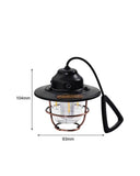Usb Şarjlı Retro Led Kamp Feneri – 4 Işık Modu, Su Geçirmez, Taşınabilir - 3