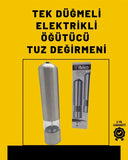 Pil İle Çalışan Elektrikli Baharat Öğütme Cihazı Ergonomik Şeffaf Gövde - 1