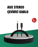 İphone Uyumlu Lightning 3.5mm Aux Adaptör Kablo Stereo Ses Aktarım - 1