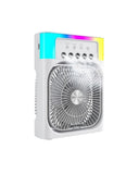 Su Püskürtmeli Mini Klima Fan Usb Şarjlı Masaüstü Soğutucu Rgb Işıklı - 2