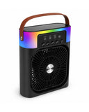 Rgb Işıklı Buharlı Masaüstü Fan Sessiz Çalışan Usb Şarjlı Taşınabilir Fan - 3