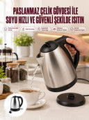 Çelik Su Isıtıcı Kettle Dayanıklı Paslanmaz Çelik Uzun Ömürlü - 1