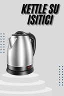 Kettle C F Tipi 220-240v Paslanmaz Çelik Elektrik Kablolu Otomatik Kapanma - 1