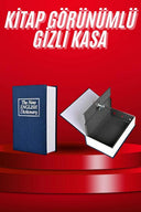 Kitap Görünümlü Gizli Kasa Büyük Boy Anahtarlı Kilitli Para Kasası - 1