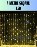 4 Metre Yılbaşı Şelale Led Perde Işık Ev Bahçe Dekor - 1
