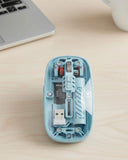 Bluetooth 5.2 Ve 2.4g Usb Kablosuz Mouse Pilli Mavi Tasarım - 1