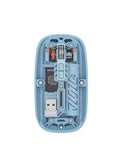 Bluetooth 5.2 Ve 2.4g Usb Kablosuz Mouse Pilli Mavi Tasarım - 2