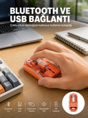 Kablosuz Bluetooth Mouse Şık Ve Sessiz Ofis Tasarımı Yeni Nesil - 1