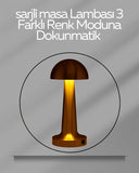 Usb Şarjlı Dokunmatik Led Masa Lambası – 3 Renk Modu & Dimmer - 1