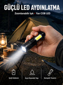 Mini Boy Led El Feneri - 2000 Lümen, Su Geçirmez Tasarım Yeni Nesil - 1