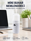 Mini Şarjlı Buhar Nemlendirici – Taşınabilir, Enerji Tasarruflu, Kablosuz Kullanım Yeni Nesil - 1