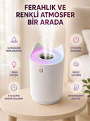 Hava Nemlendirici Ultrasonik Aroma Difüzör 7 Renk Led Işıklı Gece Lambası - 2