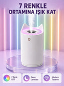 Oda Nemlendirici Led Işıklı Ultrasonik Buhar Makinesi Aroma Difüzör - 1