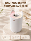 Aroma Difüzör Hava Nemlendirici Sessiz Çalışma Led Gece Lambası - 1