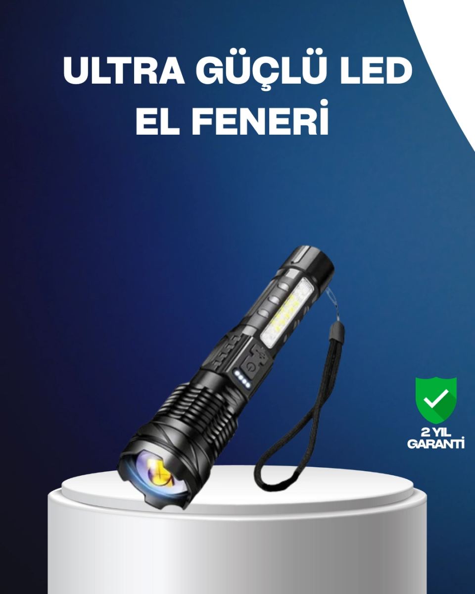 Outdoor Ve Acil Durum İçin Güçlü Led El Feneri