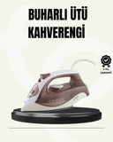 Buharlı Ütü 2200w Seramik Taban 300 Ml Kahverengi Dikey Ütüleme - 1