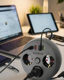 Çoklu Priz Akım Koruma 3 Soket 3 Usb Type C Hızlı Şarj 2m Uzatma Kablosu - 1