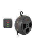 Akım Korumalı Çoklu Priz 3 Priz 3 Usb 1 Type C 2 Metre Kablo Güvenli Şarj - 4