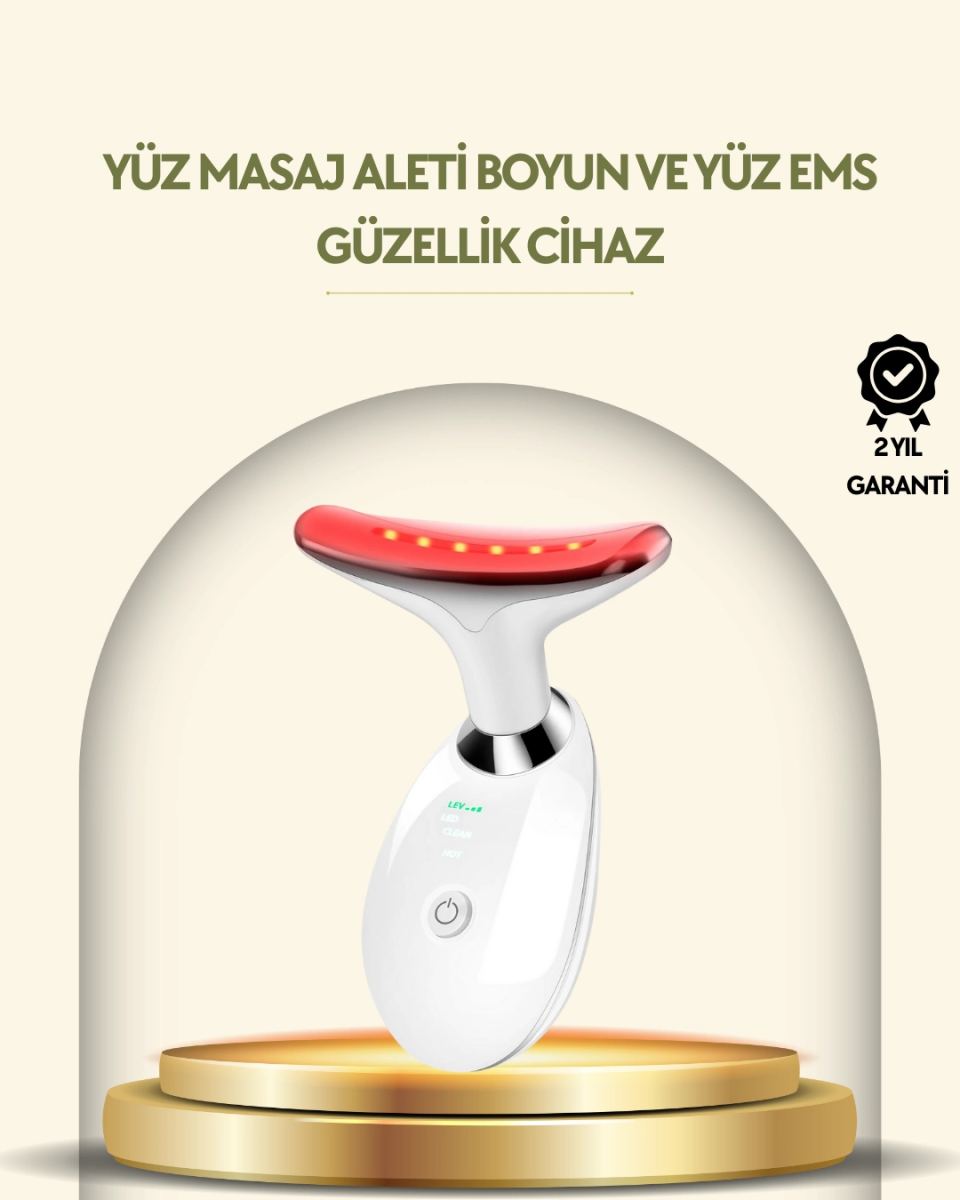 Kompakt Ve Taşınabilir Cilt Bakım Cihazı – 3 Fonksiyonlu, Usb Şarjlı, Led Işıklı Güzellik Aleti