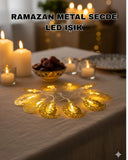 Secde Eden Adam Figürlü Ay Tasarımlı Ramazan Led Işık - 1
