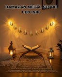Ay Ve Secde Tasarımlı Sıcak Beyaz Led Ramazan Işığı - 1