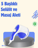 Elektrikli Yağ Yakıcı Masaj Aleti 5 Başlıklı Vücut Şekillendirici - 1