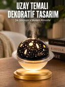 Aromaterapi Hava Nemlendirici Gece Lambası Uzay Model Satürn Oda Kokusu - 1