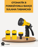 8 Modlu Bahçe Sulama Tabancası Seti Bitki Çiçek Araç Temizleme - 1
