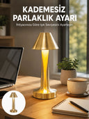 Led Masa Lambası 3 Renk Ayarlı Şarjlı Kablosuz Modern Tasarım Yeni Nesil - 1