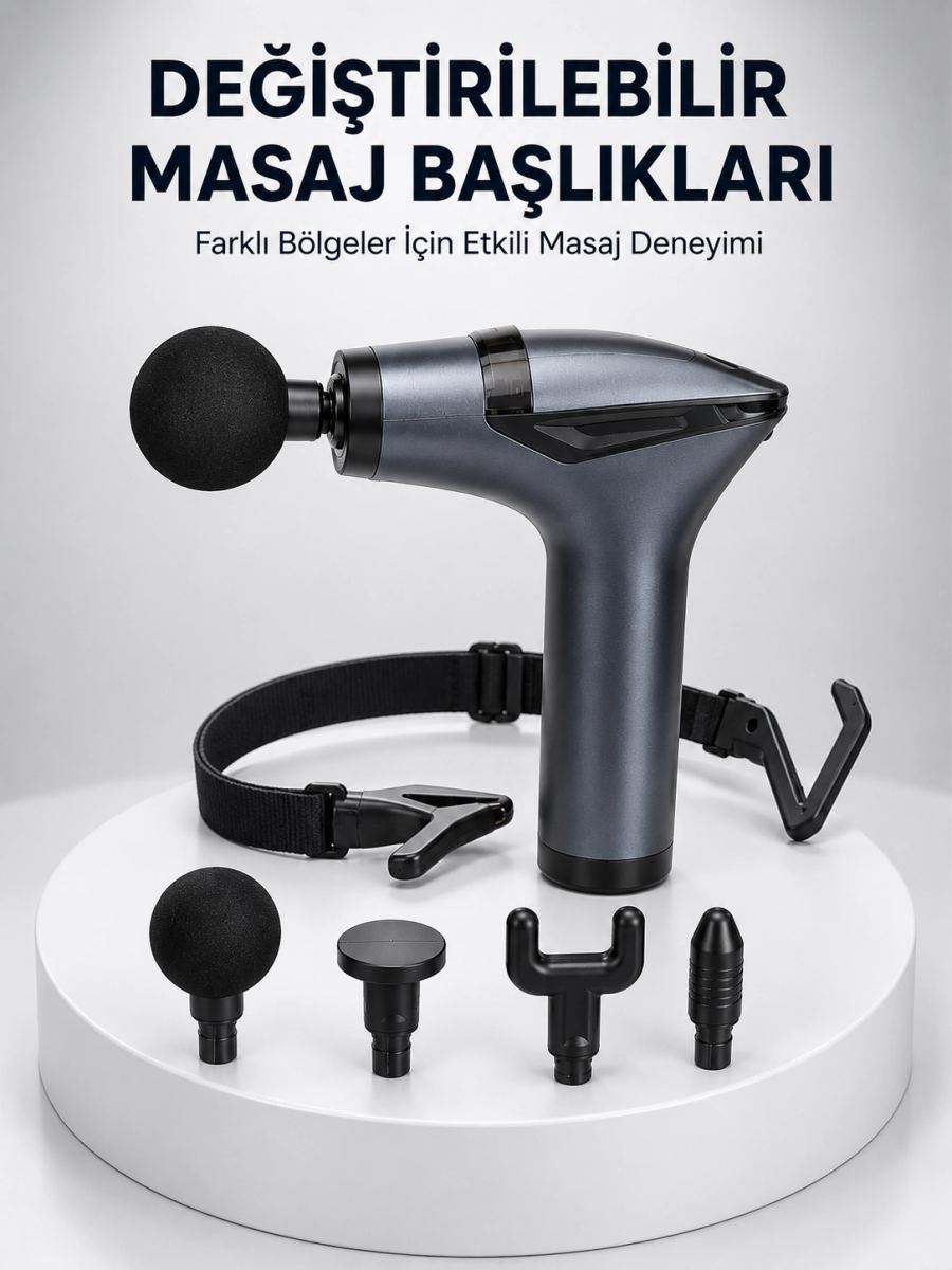 Aktüel 3in1 Taşınabilir Şarjlı Titreşimli Masaj Cihazı Çok Fonksiyonlu Yeni Nesil