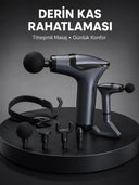 Taşınabilir 3in1 Masaj Aleti Şarjlı Titreşimli Esneme Bantlı Yeni Nesil - 1